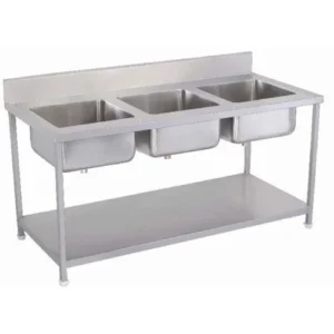 Three Stainless Steel Sink